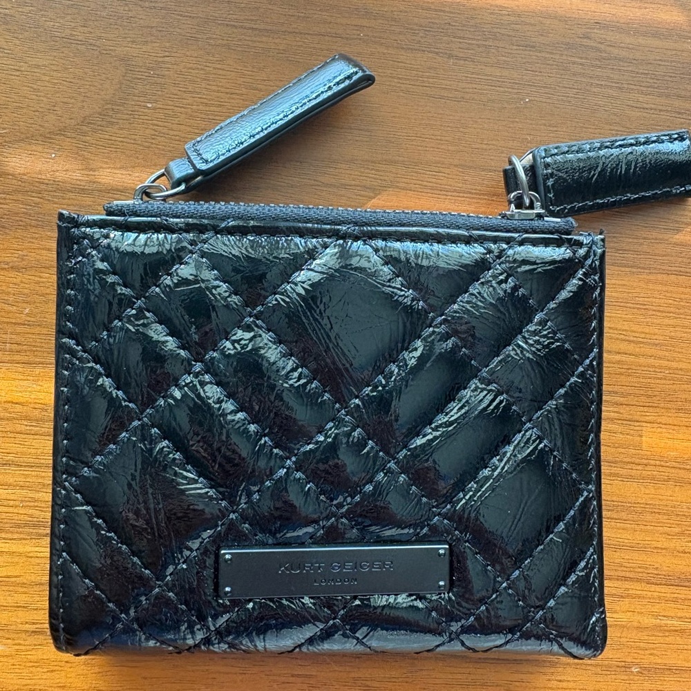 Kurt Geiger Black Quilted Wallet
